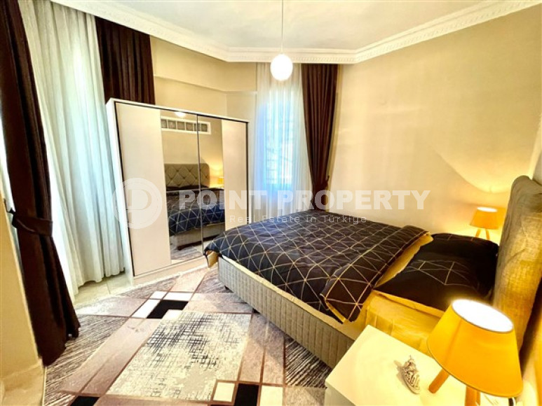 Трёхкомнатная квартира с мебелью с площадью 110 м2 в районе Аланьи, Оба-id-3777-фото-11