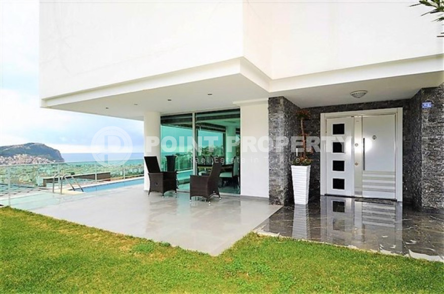 Six-room villa with a total area of 366 m2 and a luxurious view in Alanya, Tepe-id-3793-photo-5