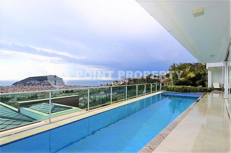 Six-room villa with a total area of 366 m2 and a luxurious view in Alanya, Tepe-id-3793-photo-18
