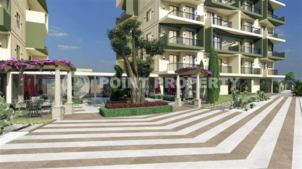 Недорогие двухкомнатные апартаменты с площадью 52 м2 в строящейся резиденции, район Демитраш-id-3794-фото-14