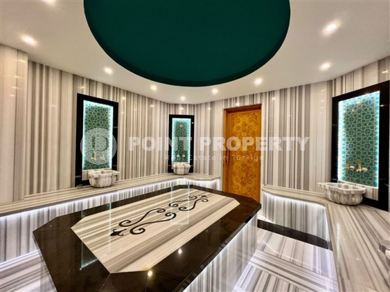 Роскошный дуплекс с видом на море в 50 метрах от пляжа в районе Каргыджак.-id-3821-фото-17