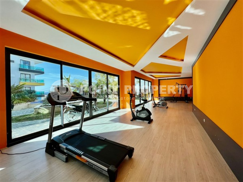 Роскошный дуплекс с видом на море в 50 метрах от пляжа в районе Каргыджак.-id-3821-фото-19