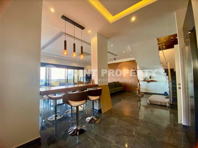 Двухуровневая квартира с роскошным дизайном помещений 150 м2, район Каргыджак-id-3835-фото-5