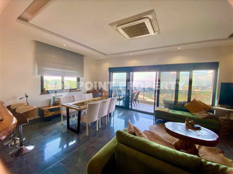 Двухуровневая квартира с роскошным дизайном помещений 150 м2, район Каргыджак-id-3835-фото-6