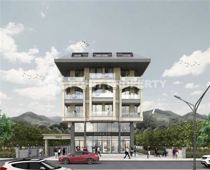 Двухкомнатные апартаменты 55 м2 в красочной резиденции на этапе строительных работ, район Кестель-id-3853-фото-4