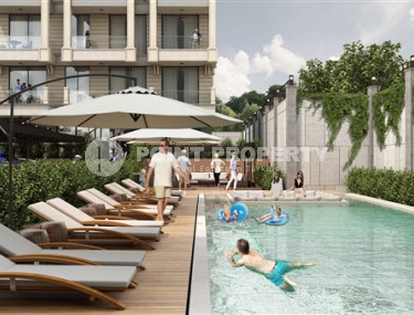 Двухкомнатные апартаменты 55 м2 в красочной резиденции на этапе строительных работ, район Кестель-id-3853-фото-5