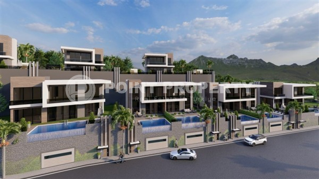 Новый проект – современные виллы на этапе строительства в центральном районе Аланьи.-id-3867-фото-2