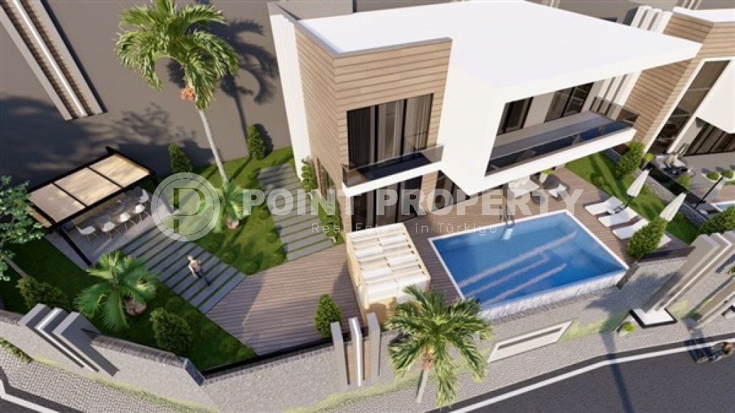 Новый проект – современные виллы на этапе строительства в центральном районе Аланьи.-id-3867-фото-3