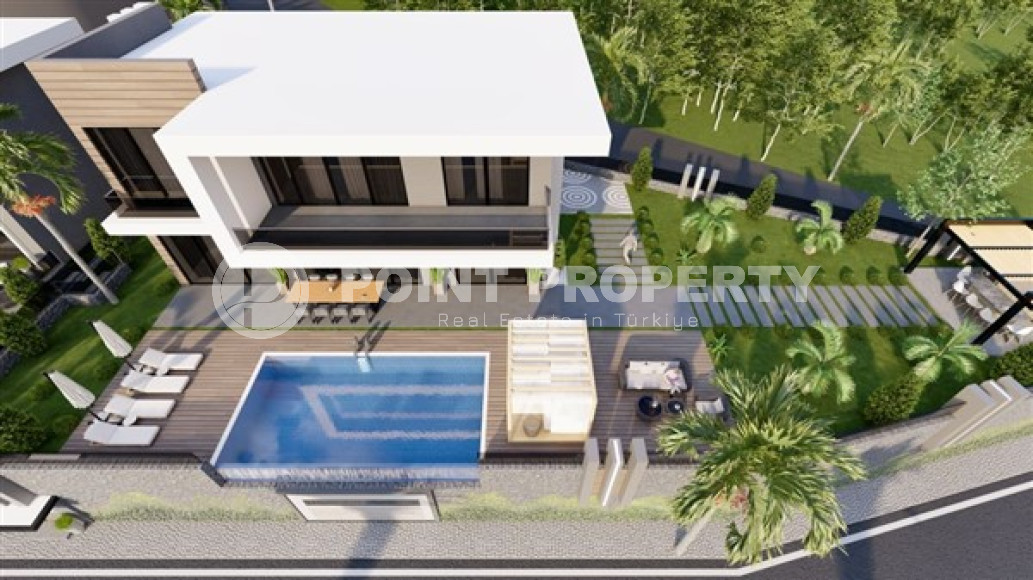 Новый проект – современные виллы на этапе строительства в центральном районе Аланьи.-id-3867-фото-6