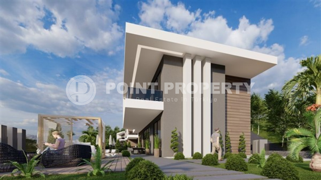 Новый проект – современные виллы на этапе строительства в центральном районе Аланьи.-id-3867-фото-8