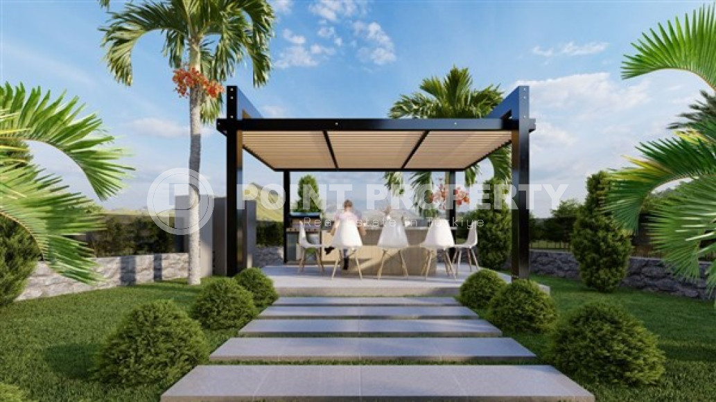 Новый проект – современные виллы на этапе строительства в центральном районе Аланьи.-id-3867-фото-9