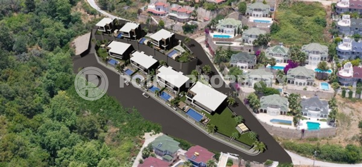 Новый проект – современные виллы на этапе строительства в центральном районе Аланьи.-id-3867-фото-14