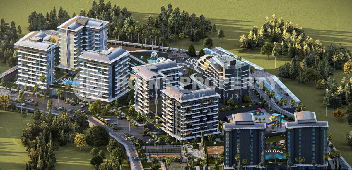 Large-scale premium investment project with infrastructure in the Avsallar region. Apartments with an area of 51 - 156 m2.-id-3889-photo-1