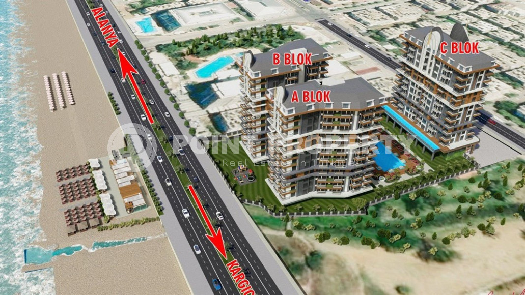 View apartment 1+1 in a newly built luxury residence with hotel infrastructure, Mahmutlar-id-3897-photo-15