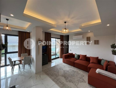 Двухуровневые апартаменты 2+1 с площадью 98 м2 в районе Оба. Продаются с мебелью.-id-3935-фото-1