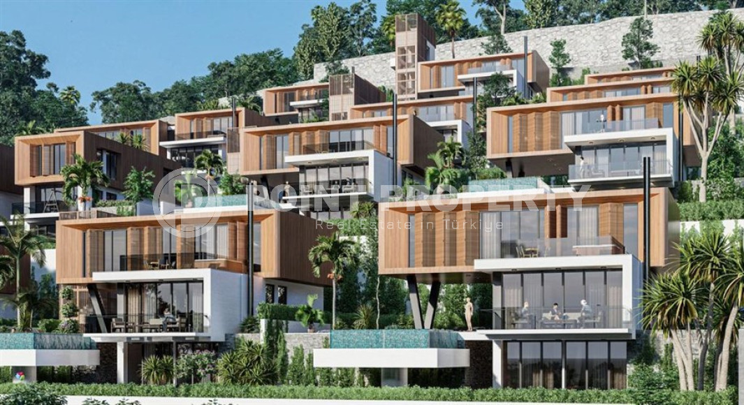 Элитный и эксклюзивный проект в районе Аланьи, Тепе. Комплекс состоящий из 14 вилл с площадью от 332 до 475 м2.-id-3936-фото-1