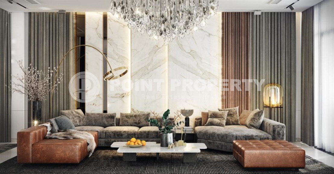 Элитный и эксклюзивный проект в районе Аланьи, Тепе. Комплекс состоящий из 14 вилл с площадью от 332 до 475 м2.-id-3936-фото-6