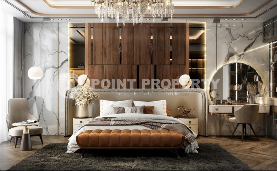 Элитный и эксклюзивный проект в районе Аланьи, Тепе. Комплекс состоящий из 14 вилл с площадью от 332 до 475 м2.-id-3936-фото-8