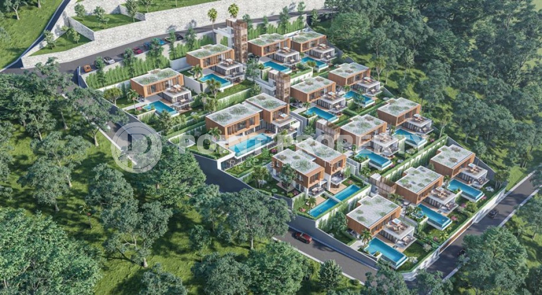 Элитный и эксклюзивный проект в районе Аланьи, Тепе. Комплекс состоящий из 14 вилл с площадью от 332 до 475 м2.-id-3936-фото-17