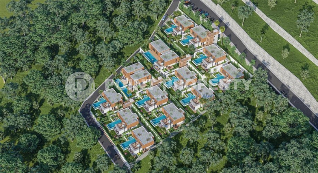 Элитный и эксклюзивный проект в районе Аланьи, Тепе. Комплекс состоящий из 14 вилл с площадью от 332 до 475 м2.-id-3936-фото-21