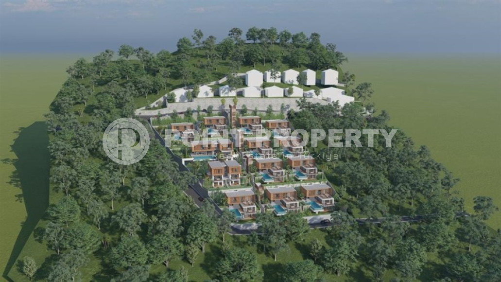 Элитный и эксклюзивный проект в районе Аланьи, Тепе. Комплекс состоящий из 14 вилл с площадью от 332 до 475 м2.-id-3936-фото-25