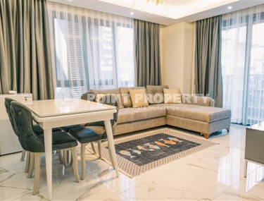 Стильная современная квартира 1+1 в новом доме в самом центре Аланьи.-id-3948-фото-1