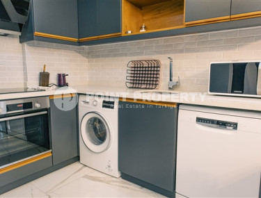 Стильная современная квартира 1+1 в новом доме в самом центре Аланьи.-id-3948-фото-5