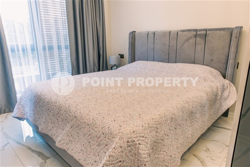 Стильная современная квартира 1+1 в новом доме в самом центре Аланьи.-id-3948-фото-6