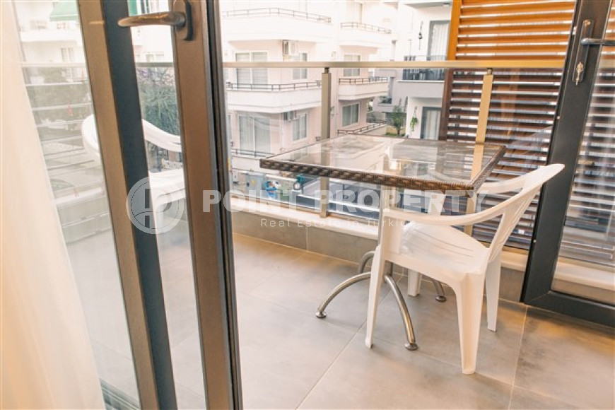 Стильная современная квартира 1+1 в новом доме в самом центре Аланьи.-id-3948-фото-8