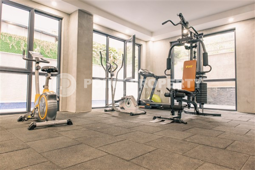 Стильная современная квартира 1+1 в новом доме в самом центре Аланьи.-id-3948-фото-9