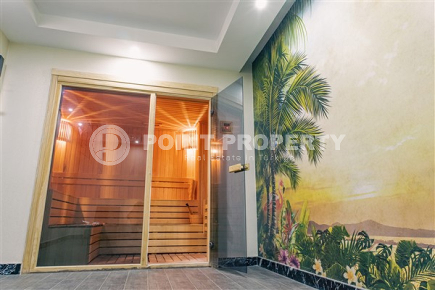 Стильная современная квартира 1+1 в новом доме в самом центре Аланьи.-id-3948-фото-11