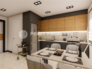 Beautiful apartment with an area of 55 m2 in a high-rise residence at the stage of completion of construction work, Mahmutlar-id-3950-photo-1