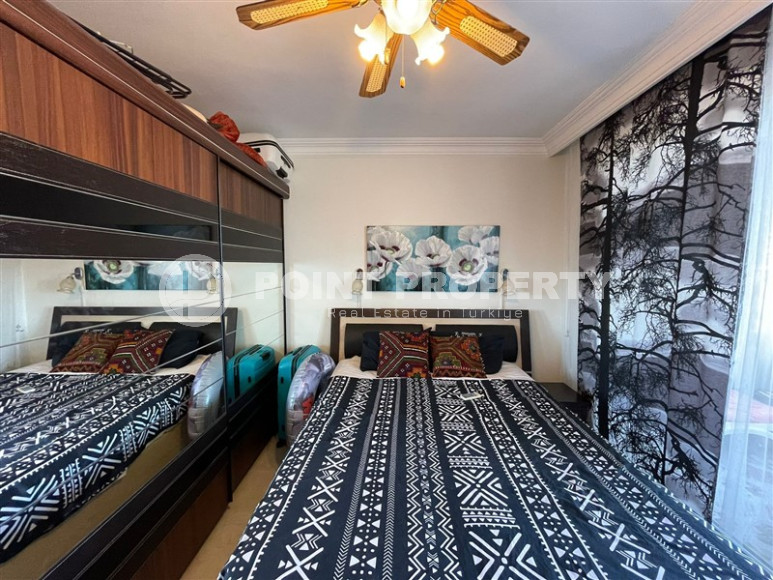 Cozy two-room apartment with sea views, 1+1 layout and area of 70 m2 in the Cikcilli area, 700 meters from the sea-id-1331-photo-9