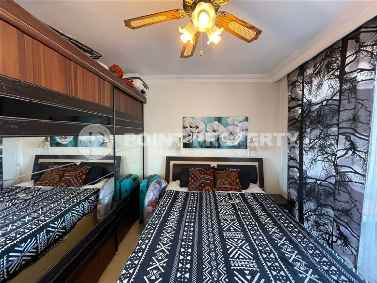 Cozy two-room apartment with sea views, 1+1 layout and area of 70 m2 in the Cikcilli area, 700 meters from the sea-id-1331-photo-12