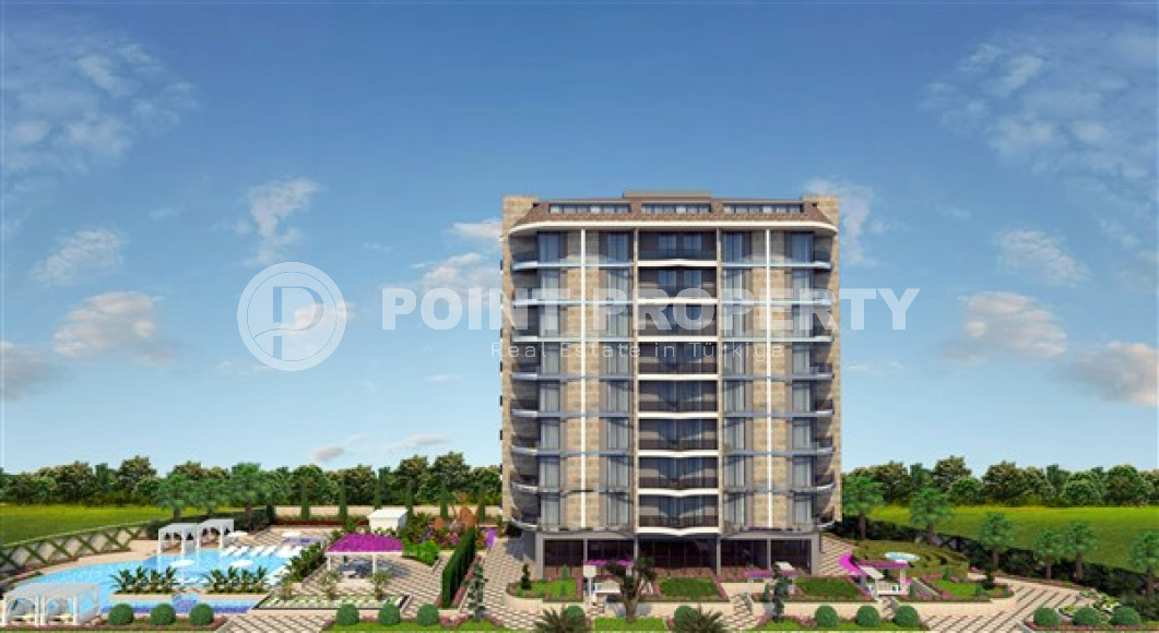 New two-room apartment 55 m2 in a residence under construction consisting of three buildings, Tosmur district-id-3974-photo-13