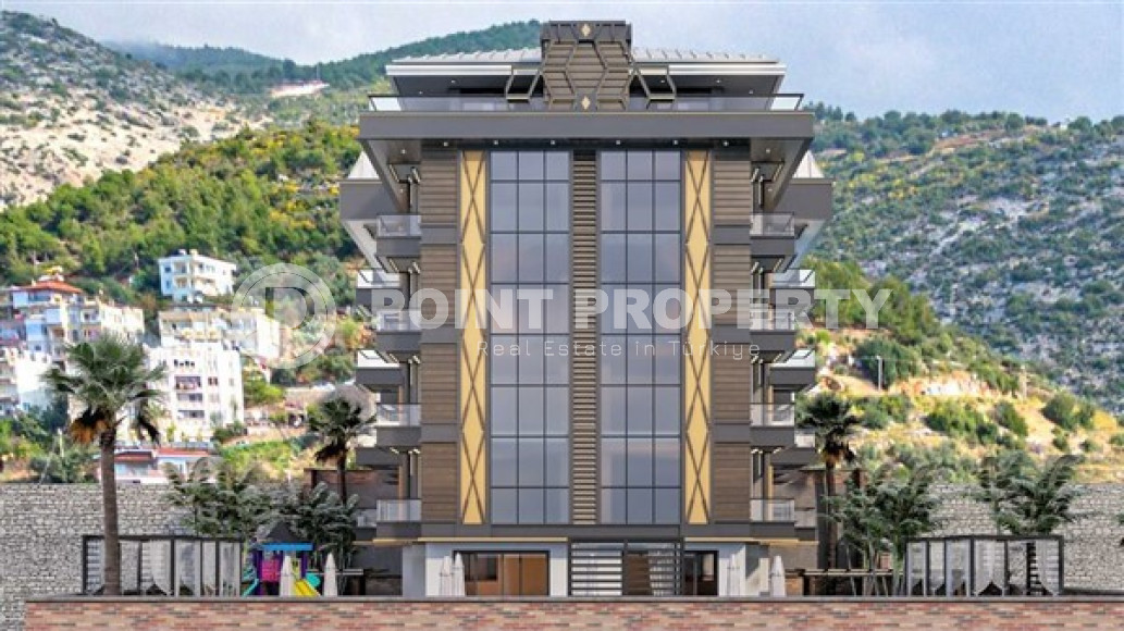 Апартаменты 1+1 в новой резиденции на завершающем этапе строительства в центральном районе Аланьи.-id-3986-фото-2