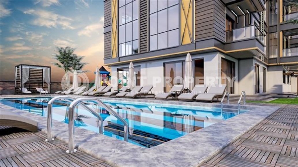 Апартаменты 1+1 в новой резиденции на завершающем этапе строительства в центральном районе Аланьи.-id-3986-фото-4