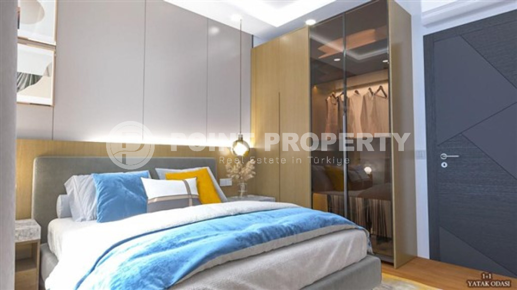 Небольшая квартира 1+1 в новом доме на финальной стадии строительства в районе Авсаллар.-id-3987-фото-3