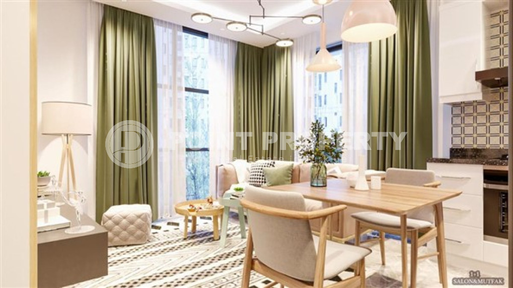 Небольшая квартира 1+1 в новом доме на финальной стадии строительства в районе Авсаллар.-id-3987-фото-5