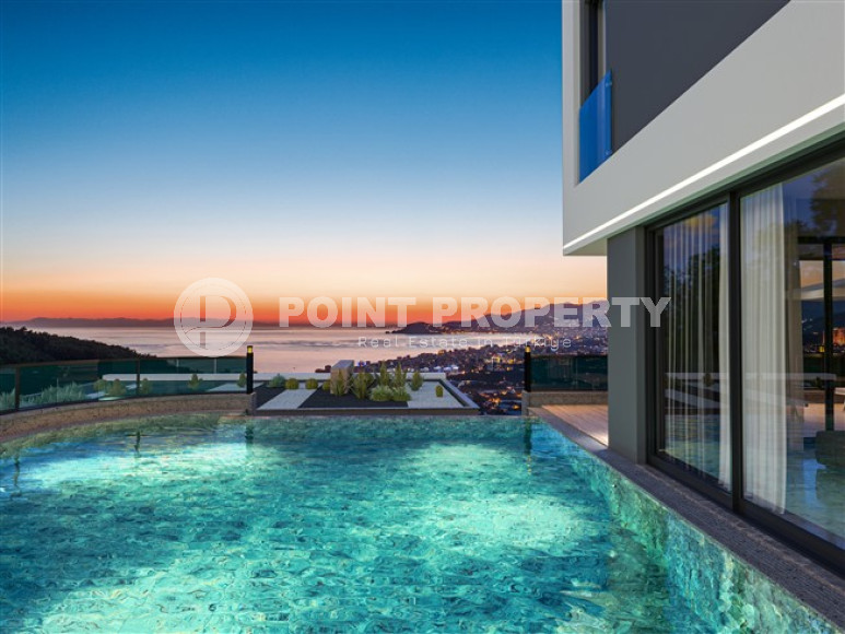 Luxury luxury villas under construction in the prestigious area of Alanya Kargicak.-id-3990-photo-4