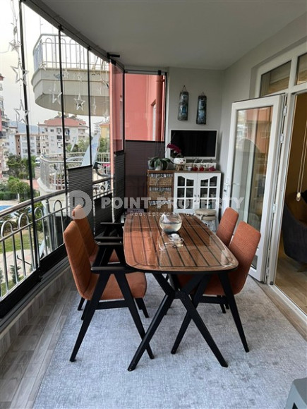 Трёхкомнатная квартира 110 м2 с мебелью и двумя оборудованными балконами  район Джикджилли-id-3991-фото-5