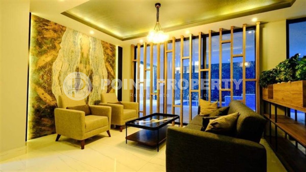 Небольшая современная квартира с прекрасным ремонтом и стильным дизайном в самом центре Аланьи. Описание:-id-4004-фото-11