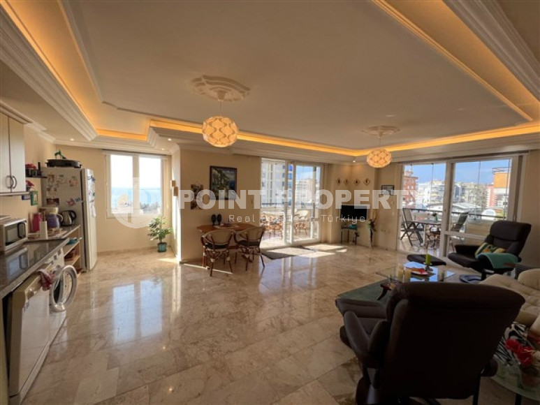 Просторная меблированная квартира 2+1 на 8-м этаже с панорамным видом на море.-id-4010-фото-2