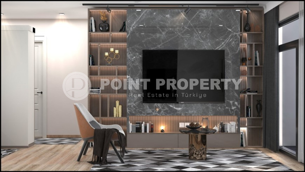 Новый проект в Мерсине – квартиры с одной и двумя спальнями на разных этажах в доме с бассейном и садом. Срок введения объекта в эксплуатацию – конец января 2025 года.-id-4029-фото-3