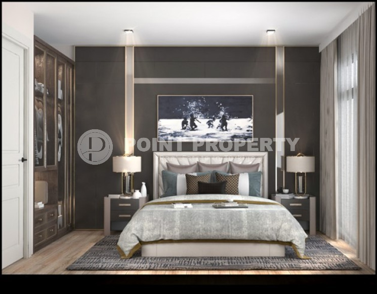 Новый проект в Мерсине – квартиры с одной и двумя спальнями на разных этажах в доме с бассейном и садом. Срок введения объекта в эксплуатацию – конец января 2025 года.-id-4029-фото-5