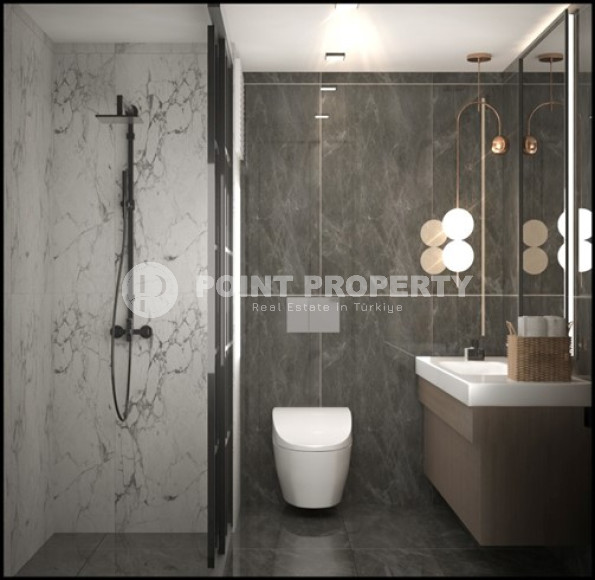 Новый проект в Мерсине – квартиры с одной и двумя спальнями на разных этажах в доме с бассейном и садом. Срок введения объекта в эксплуатацию – конец января 2025 года.-id-4029-фото-6