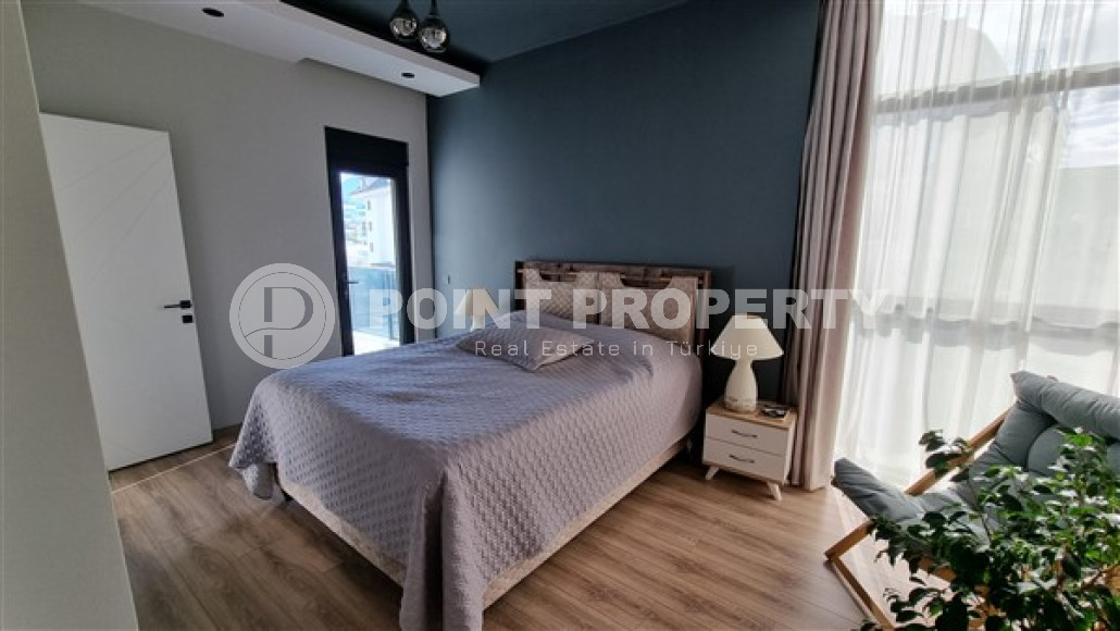 Стильные современные апартаменты 3+1 в 500 метрах от моря в популярном районе Аланьи Оба.-id-4050-фото-6