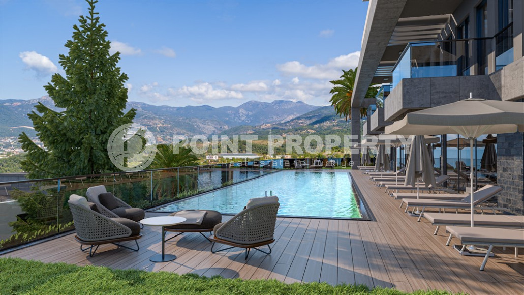 Project in Kestel with gorgeous views of the sea, mountains and the whole of Alanya! Interest-free installments until the end of 2023-id-1044-photo-7