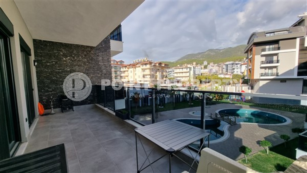 Стильные современные апартаменты 3+1 в 500 метрах от моря в популярном районе Аланьи Оба.-id-4050-фото-12