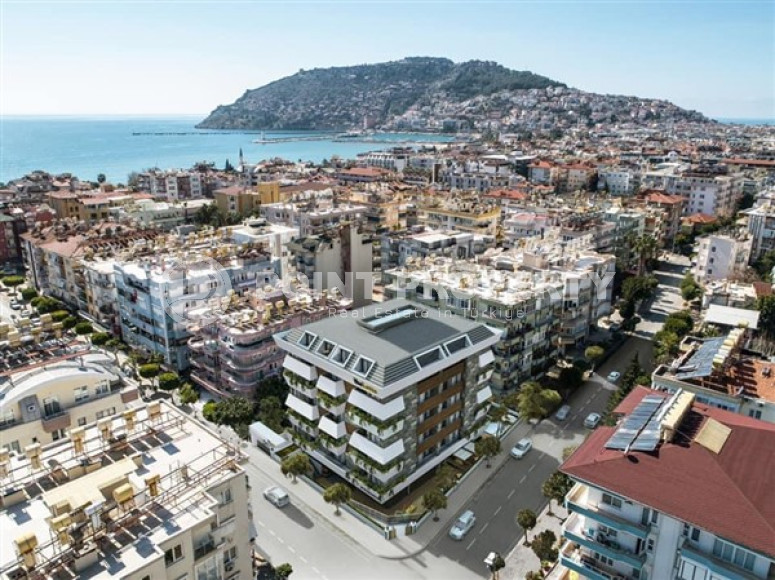 Двухуровневые апартаменты состоящие из двух квартир на 5 этаже и мансарде комплекса, центр Аланьи-id-4051-фото-5